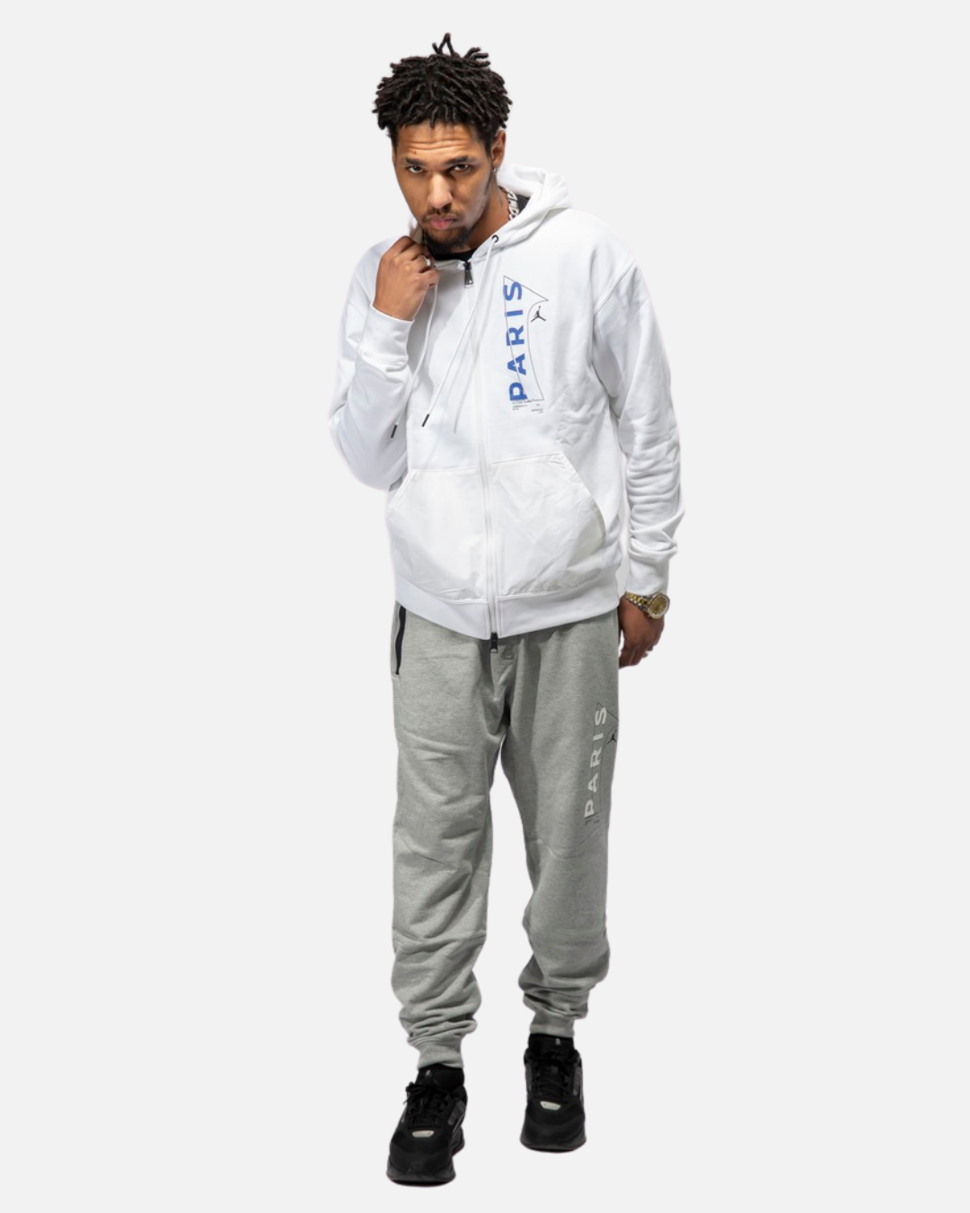 FootKorner TestingVeste d'entrainement PSG x Jordan  2022/2023 - Blanc/Bleu