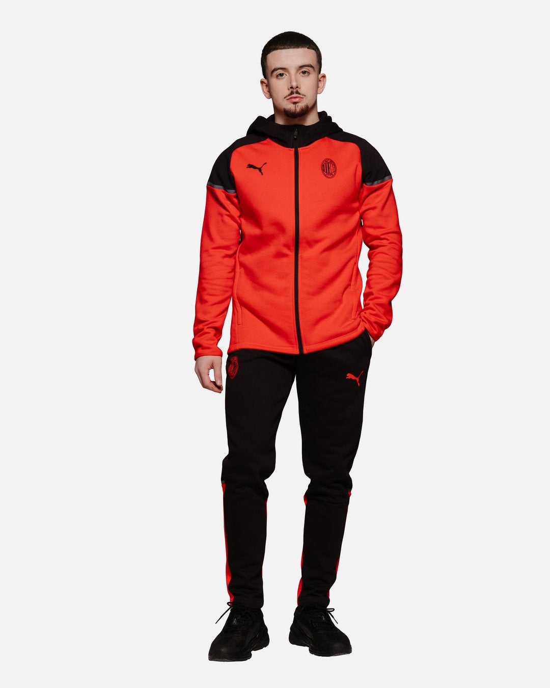 FootKorner TestingPantalon de survêtement Casuals Milan AC - Noir/Rouge