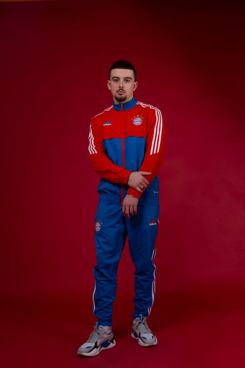 Veste de survêtement Bayern Munich 2022/2023 - Rouge/Bleu - FootKorner Testing