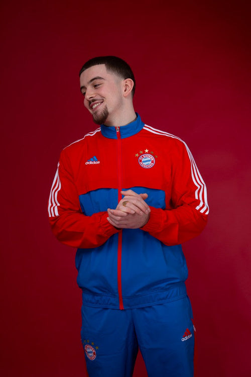 Veste de survêtement Bayern Munich 2022/2023 - Rouge/Bleu - FootKorner Testing