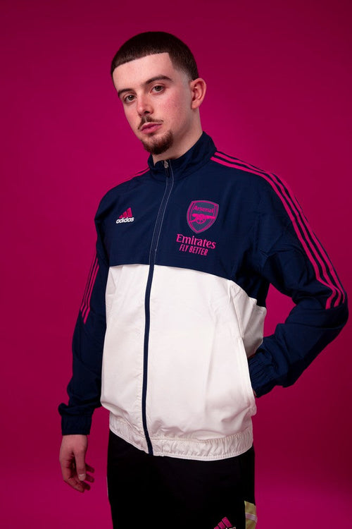 Veste de survêtement Arsenal 2022/2023 - Blanc/Bleu/Rose - FootKorner Testing