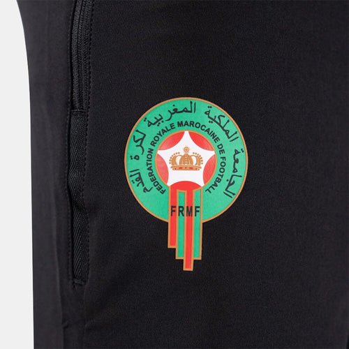 Short d'entrainement Maroc 2024 - Noir/Rouge - FootKorner Testing