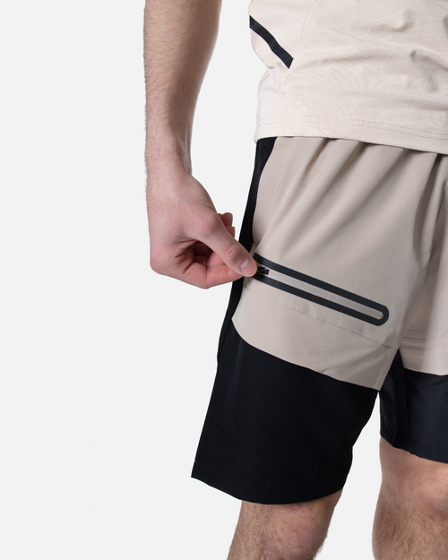 Short Scampia Scalare - Beige/Noir - FootKorner Testing