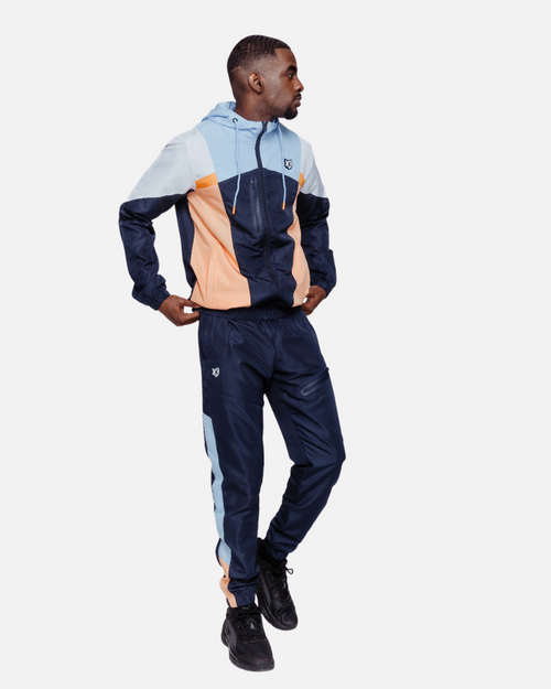 Survêtement FK Diamond X - Bleu/Orange/Blanc - FootKorner Testing