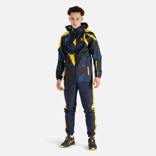 Veste Coupe-Vent FK AWK - Bleu/Jaune - FootKorner Testing
