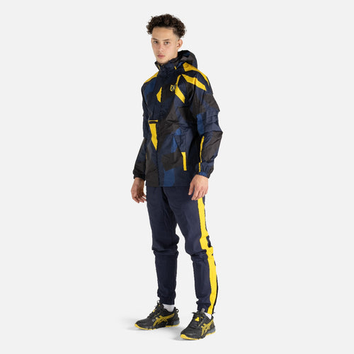 Veste Coupe-Vent FK AWK - Bleu/Jaune - FootKorner Testing