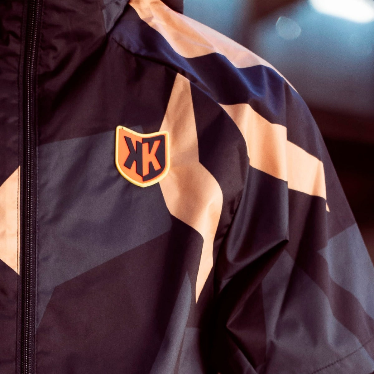 FootKorner TestingVeste Coupe-Vent FK AWK - Noir/Orange