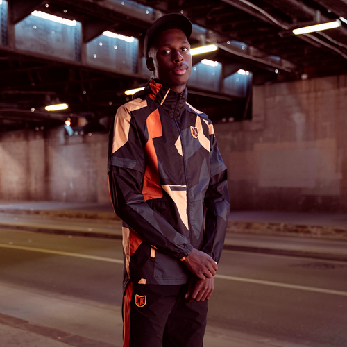 Veste Coupe-Vent FK AWK - Noir/Orange - FootKorner Testing