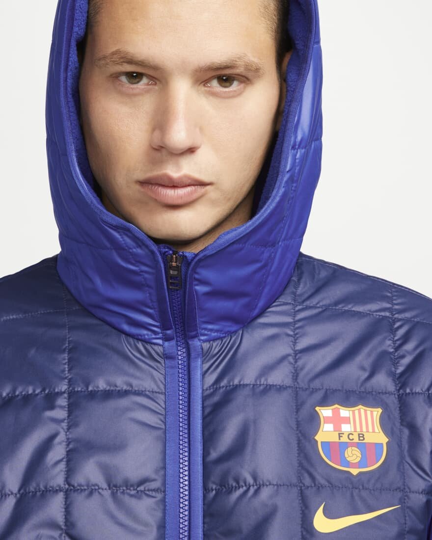 FootKorner TestingVeste FC Barcelone Synthetic-Fill 2021/2022 - Bleu/Rouge