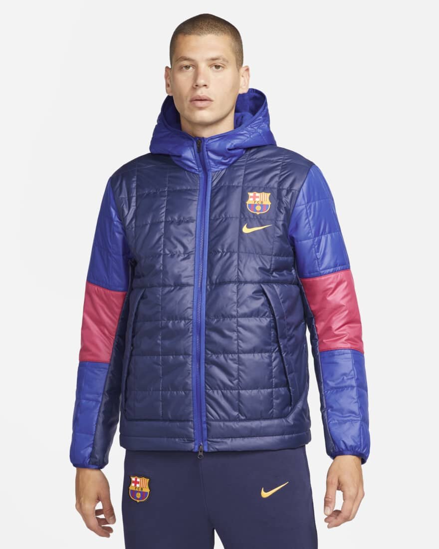 FootKorner TestingVeste FC Barcelone Synthetic-Fill 2021/2022 - Bleu/Rouge