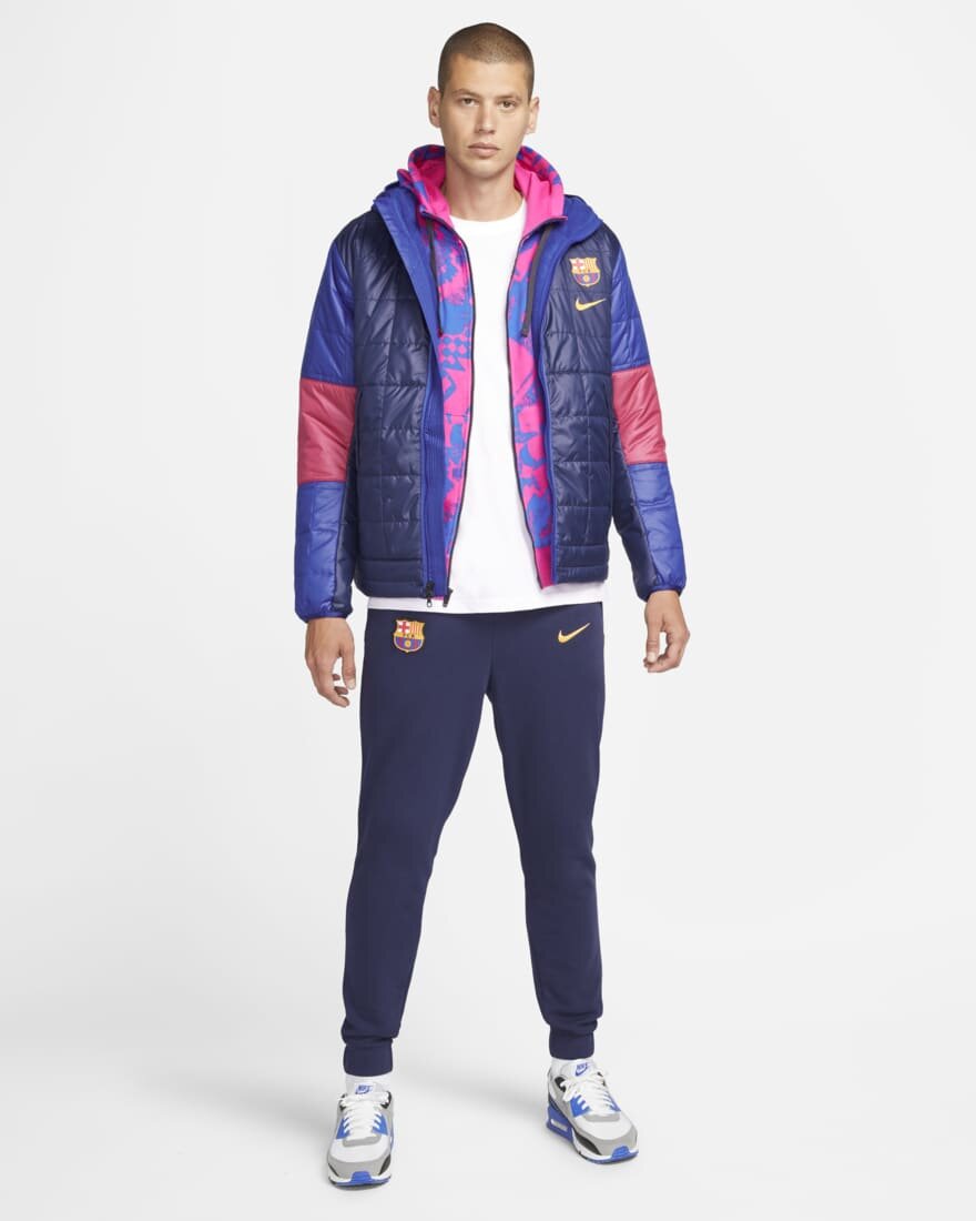 FootKorner TestingVeste FC Barcelone Synthetic-Fill 2021/2022 - Bleu/Rouge