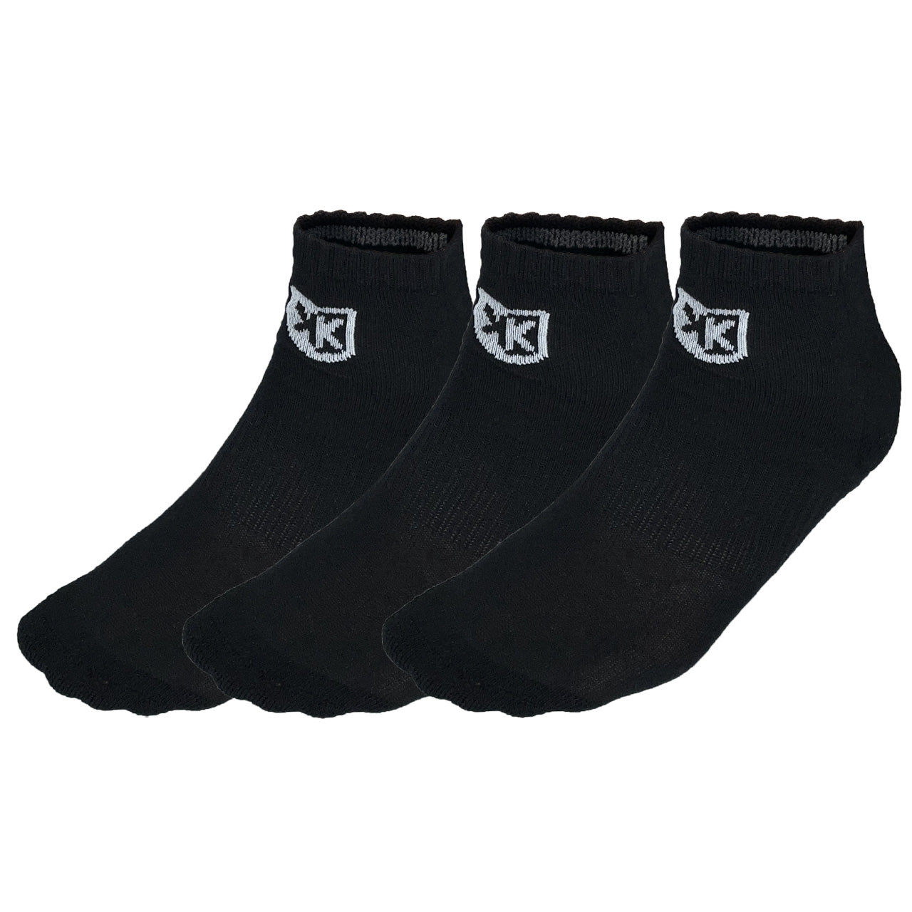FootKorner TestingPack de 3 paires de chaussettes FK courtes - Noir