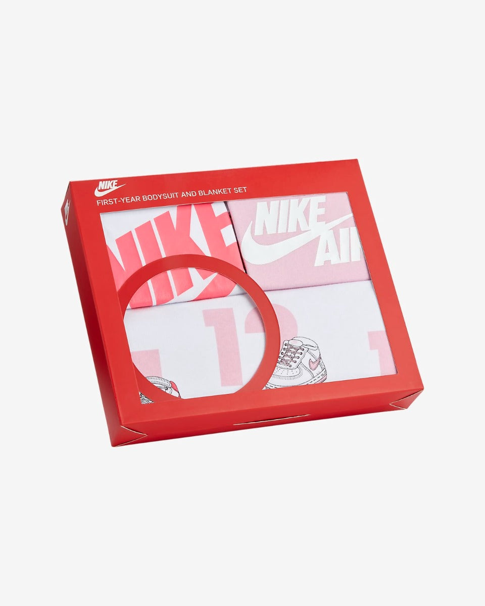FootKorner TestingCoffret Naissance Nike Bébé Fille - Rose/Blanc