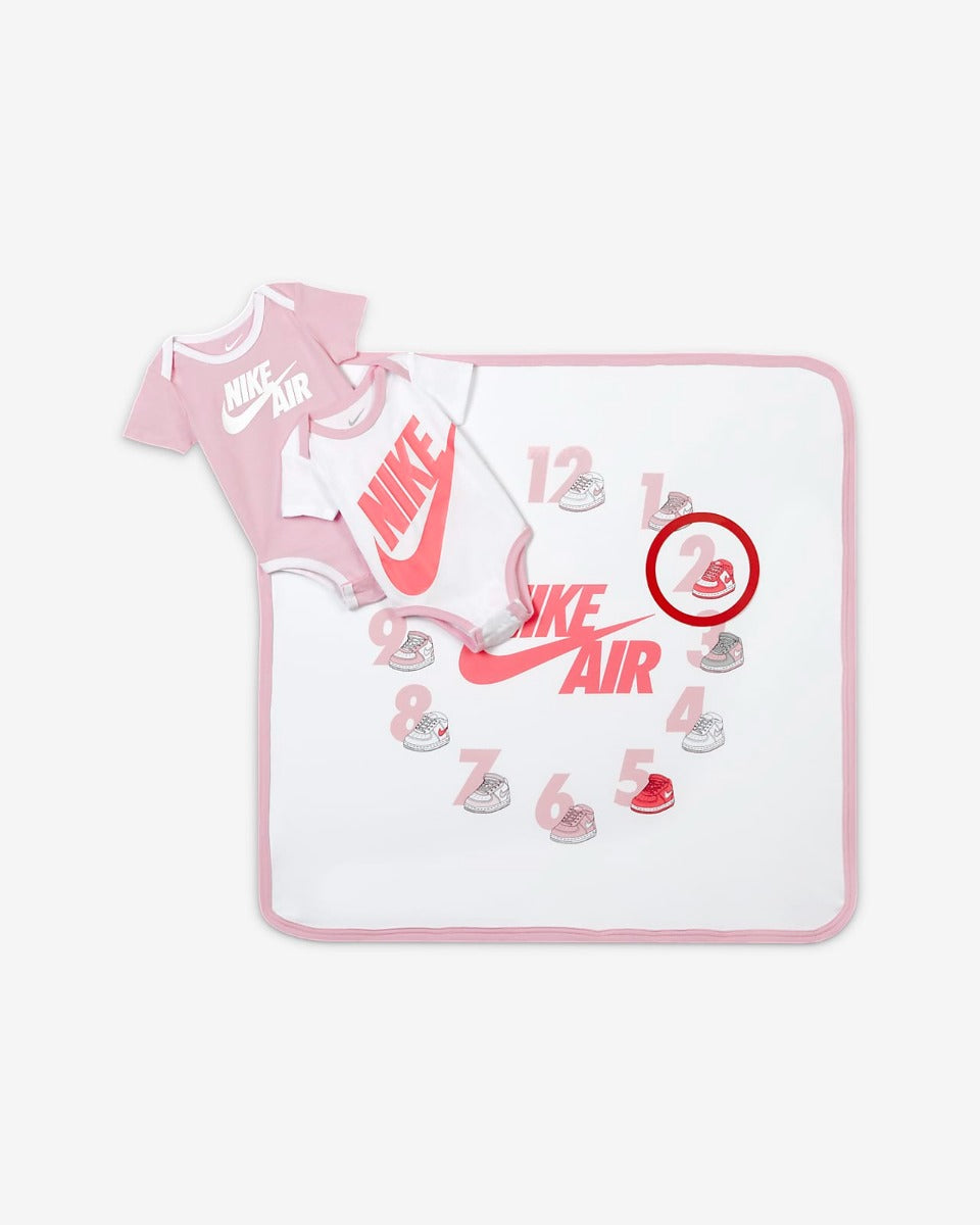 FootKorner TestingCoffret Naissance Nike Bébé Fille - Rose/Blanc