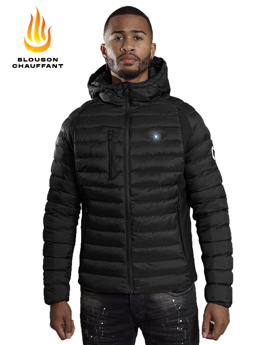 FootKorner Testingblouson chauffant comme des loups meribel carbon noir