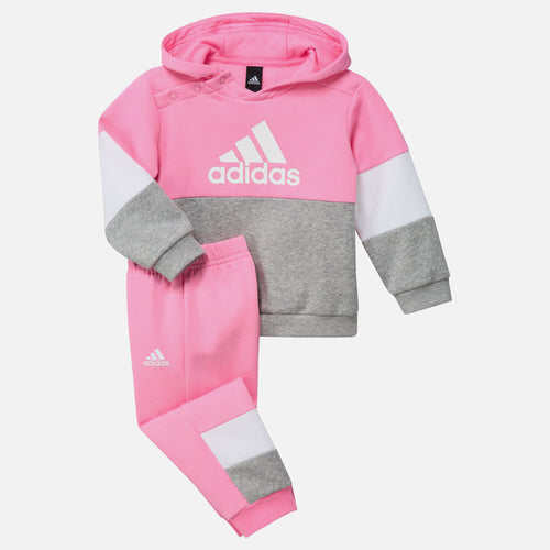 Ensemble Survêtement Adidas Color Block Bébé - Rose/Gris/Blanc - FootKorner Testing