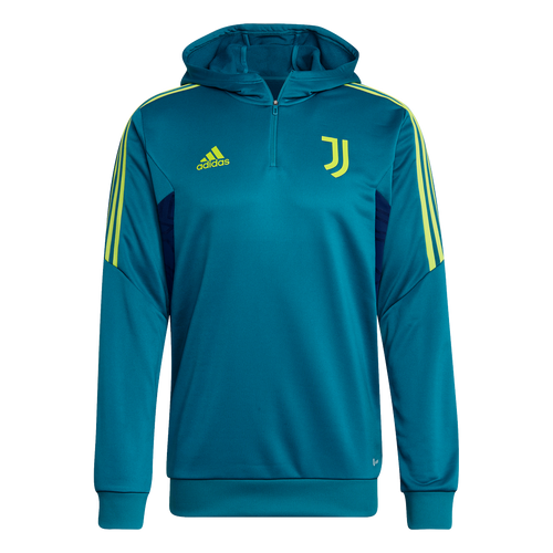 Haut d'entrainement à capuche Juventus 2022/2023 - Bleu/Vert - FootKorner Testing