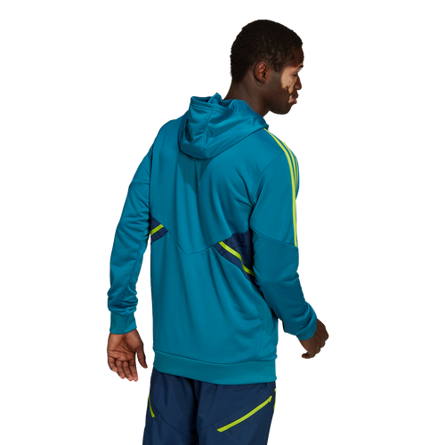 Haut d'entrainement à capuche Juventus 2022/2023 - Bleu/Vert - FootKorner Testing