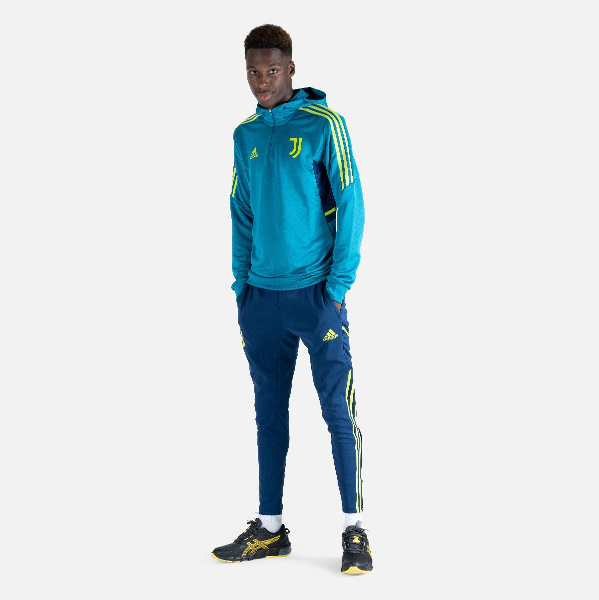 FootKorner TestingHaut d'entrainement à capuche Juventus 2022/2023 - Bleu/Vert