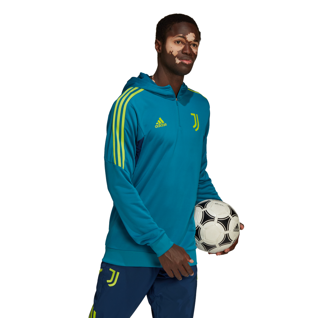 FootKorner TestingHaut d'entrainement à capuche Juventus 2022/2023 - Bleu/Vert