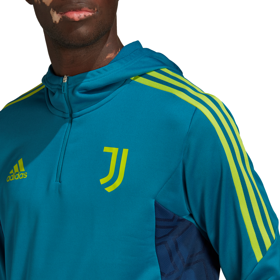 FootKorner TestingHaut d'entrainement à capuche Juventus 2022/2023 - Bleu/Vert
