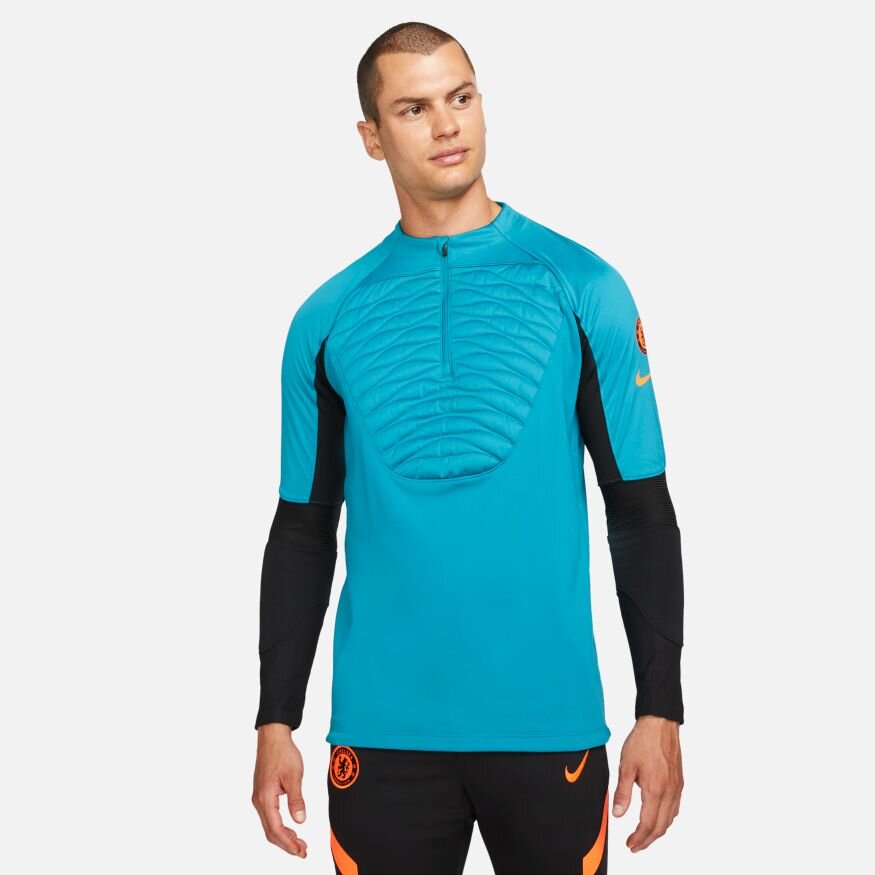 FootKorner TestingHaut d'entrainement Chelsea Winter Warrior 2021/2022 - Bleu/Noir