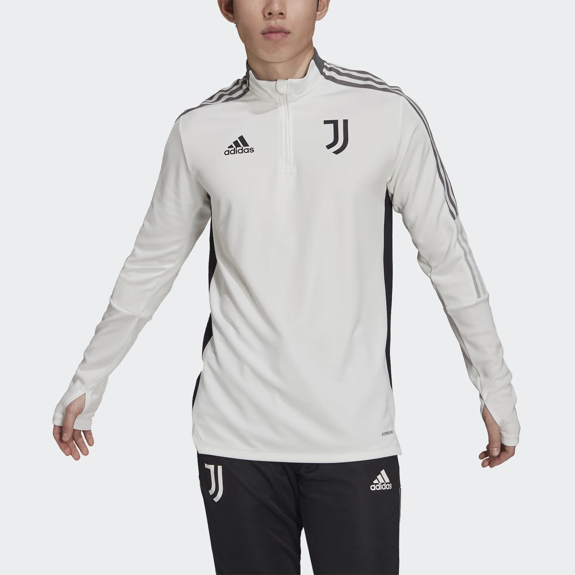 FootKorner TestingHaut d'entrainement Juventus 2021/2022 - Blanc/Gris/Noir