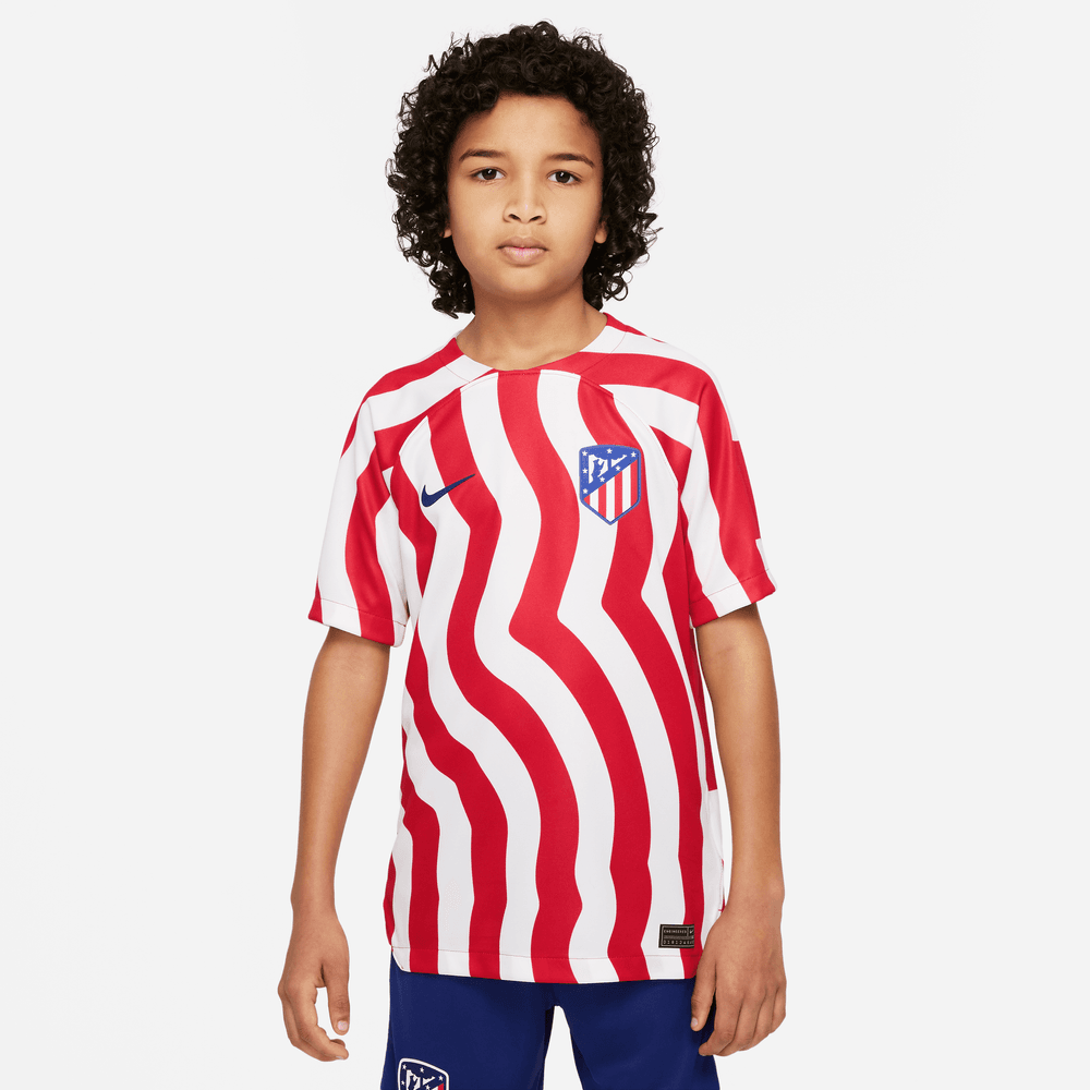 FootKorner TestingMaillot Domicile Atletico Madrid Junior 2022/2023 - Blanc/Rouge