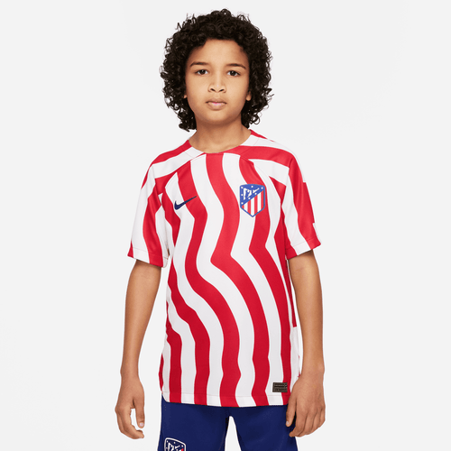 Maillot Domicile Atletico Madrid Junior 2022/2023 - Blanc/Rouge - FootKorner Testing