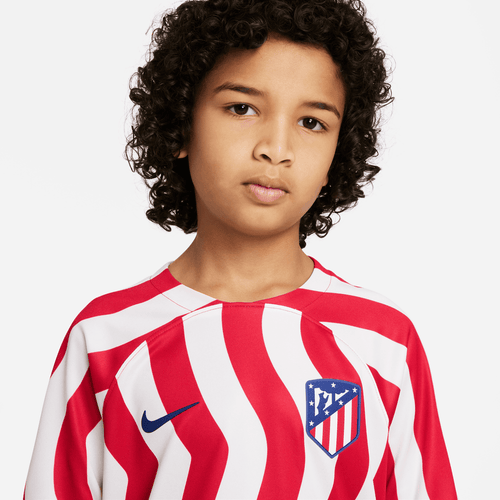 Maillot Domicile Atletico Madrid Junior 2022/2023 - Blanc/Rouge - FootKorner Testing