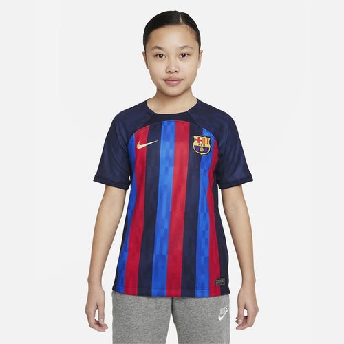 Maillot Domicile FC Barcelone Junior  - Bleu/Rouge - FootKorner Testing