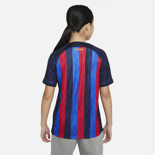 Maillot Domicile FC Barcelone Junior  - Bleu/Rouge - FootKorner Testing