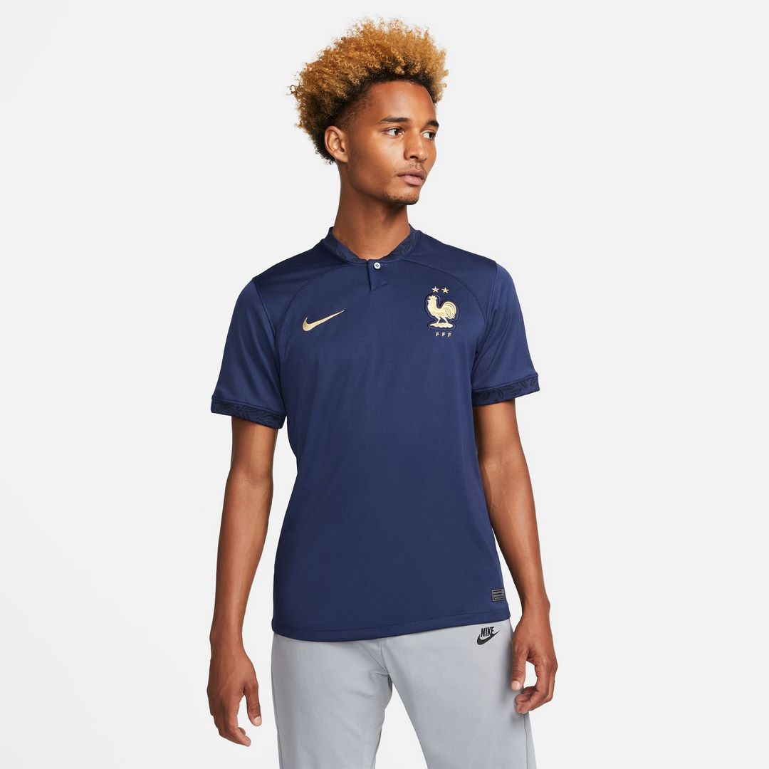FootKorner TestingMaillot Equipe de France Domicile  2022 - Bleu/Doré