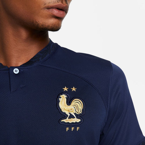 Maillot Equipe de France Domicile  2022 - Bleu/Doré - FootKorner Testing