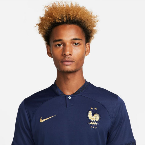 Maillot Equipe de France Domicile  2022 - Bleu/Doré - FootKorner Testing