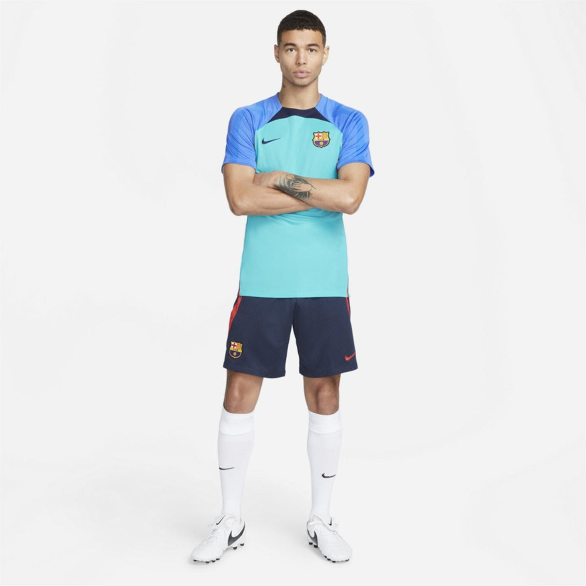 FootKorner TestingMaillot d'entrainement FC Barcelone Strike - Bleu/Rouge