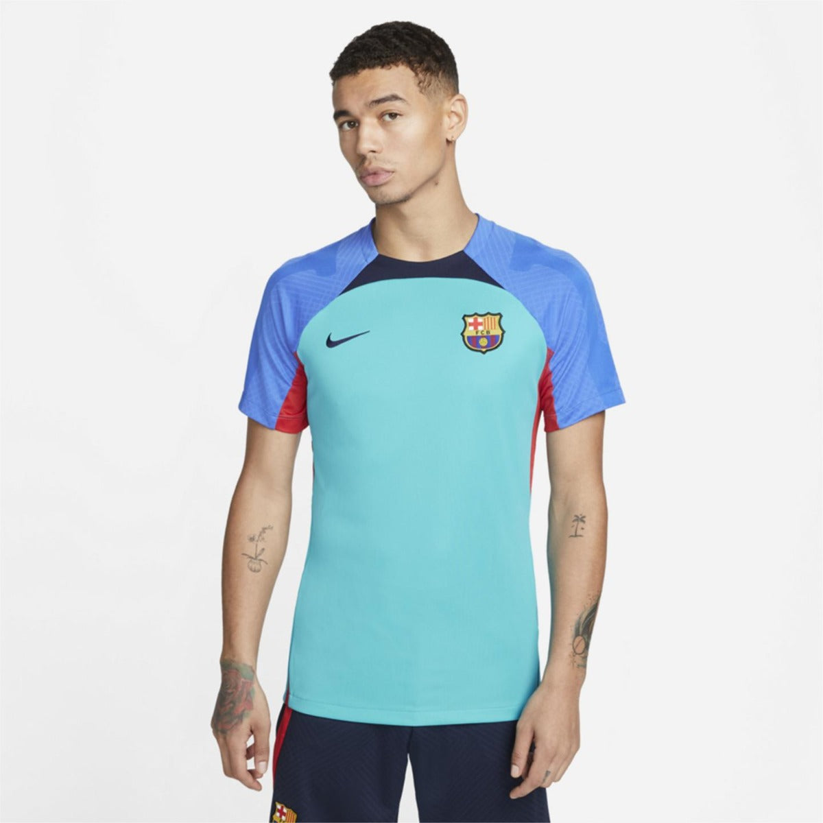 FootKorner TestingMaillot d'entrainement FC Barcelone Strike - Bleu/Rouge