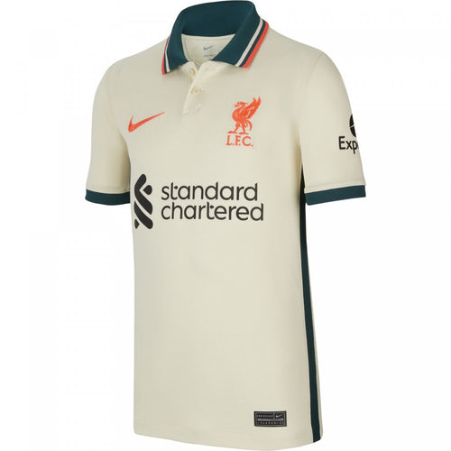 Camiseta Liverpool Visitante Júnior 2021/2022 - Blanco - FootKorner Testing