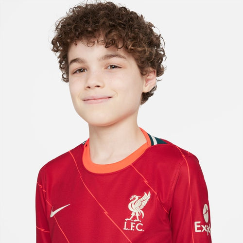 Camiseta Liverpool Home Junior 2021/2022 - Rojo - FootKorner Testing