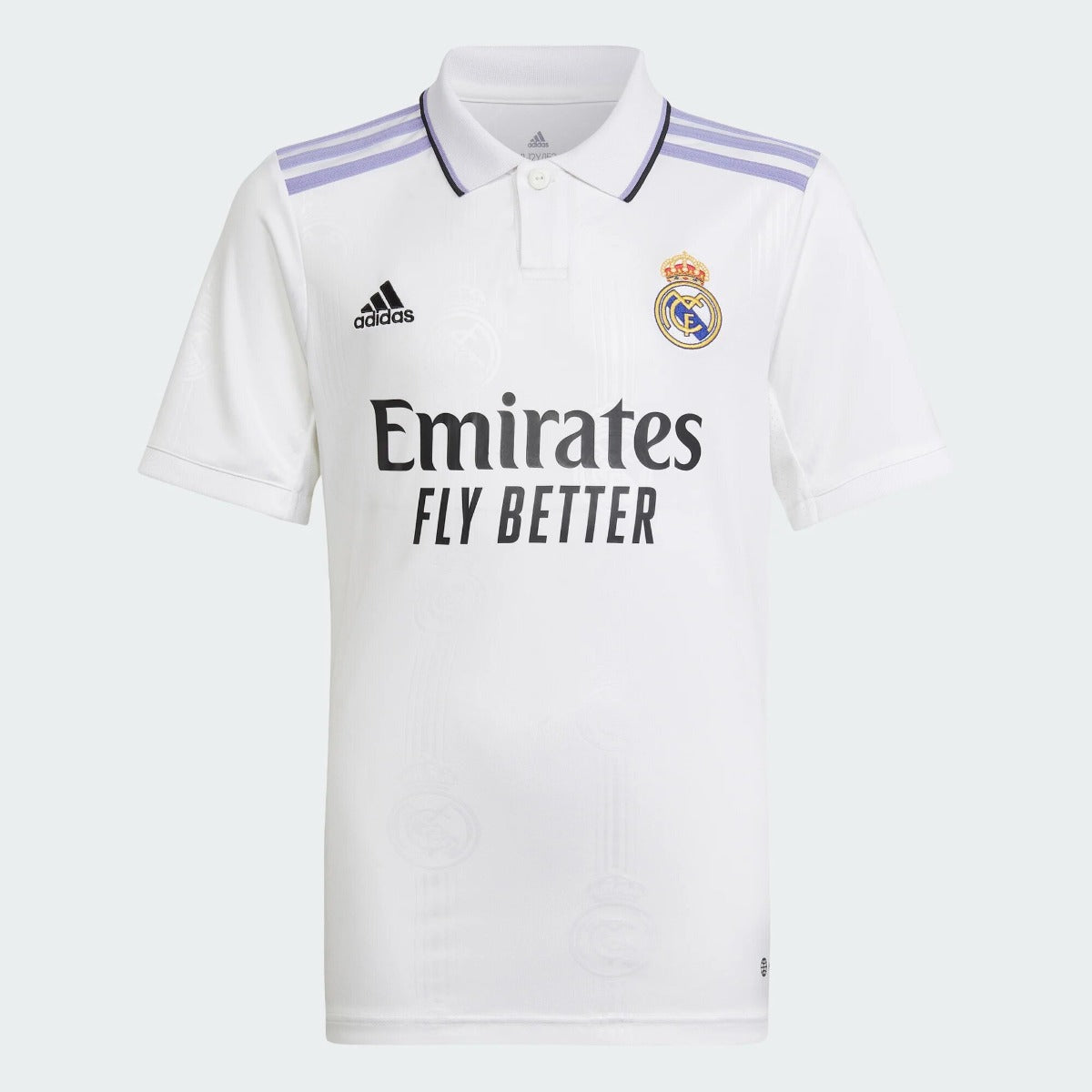 FootKorner TestingMaillot Real Madrid Domicile  Junior 2022/2023 - Blanc/Violet
