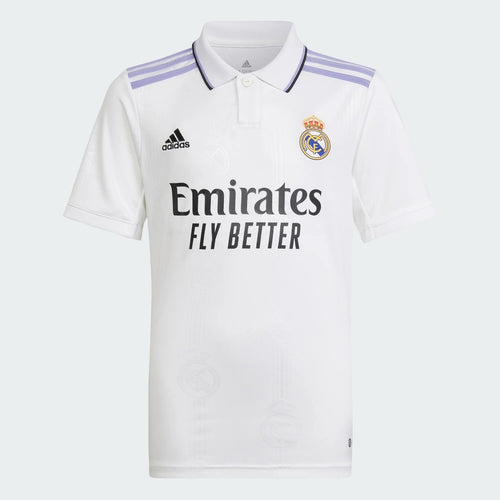 Maillot Real Madrid Domicile  Junior 2022/2023 - Blanc/Violet - FootKorner Testing