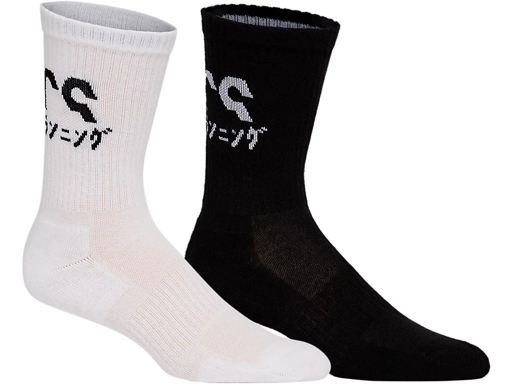 FootKorner TestingPack de 2 paires de chaussettes Asics Katakana - Blanc/Noir
