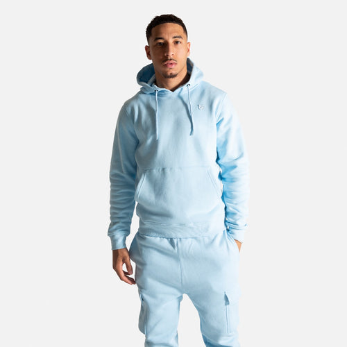 Sweat à capuche FK Cargo - Bleu Pastel - FootKorner Testing