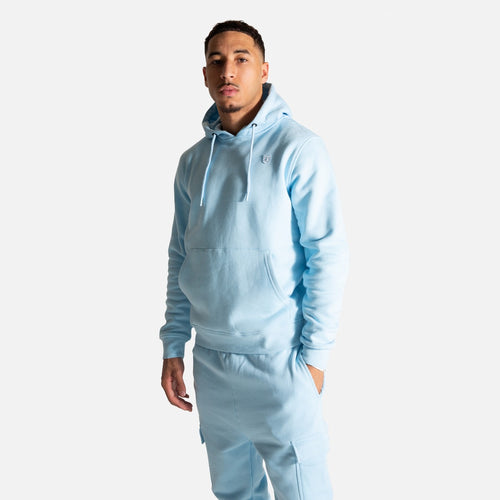 Sweat à capuche FK Cargo - Bleu Pastel - FootKorner Testing