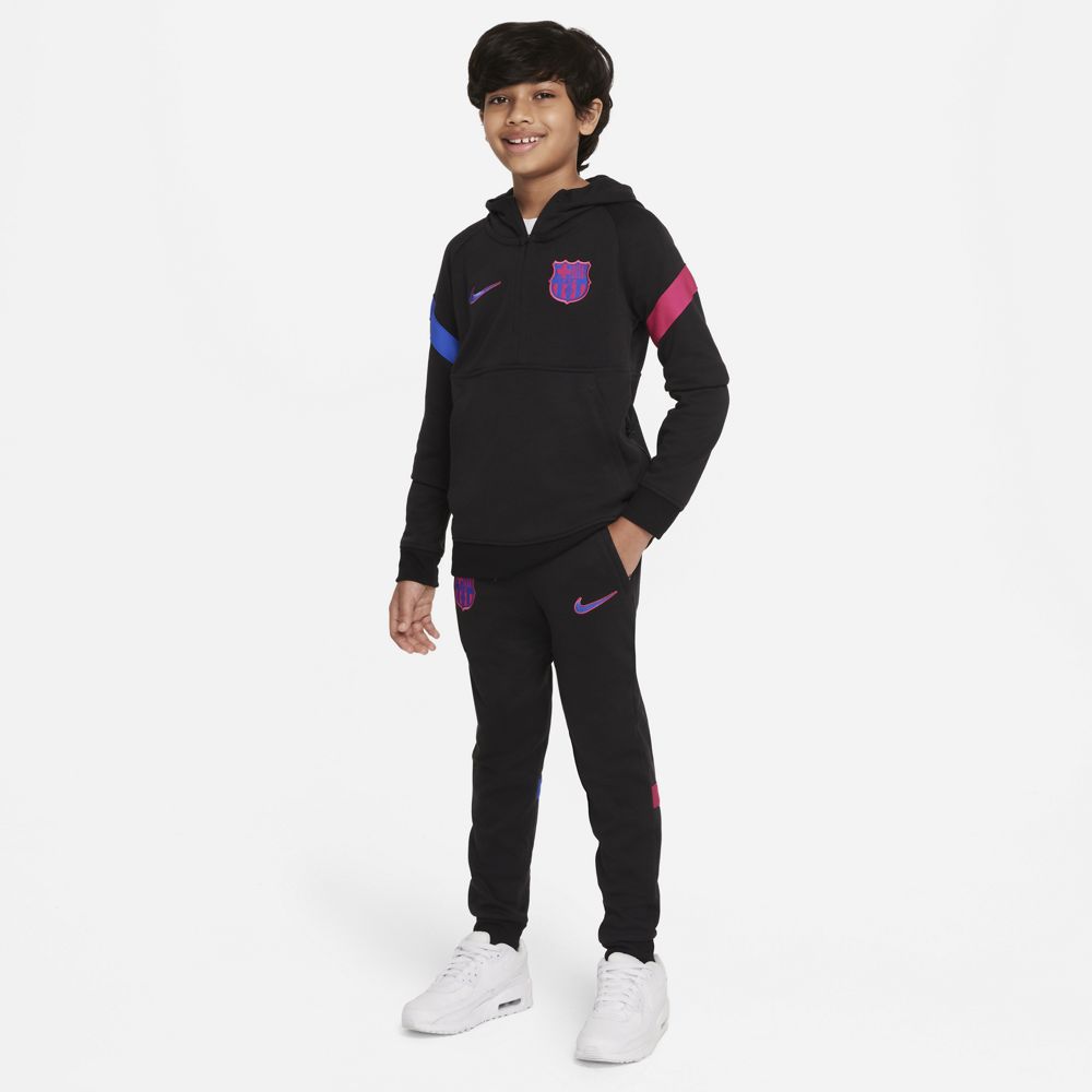 FootKorner TestingPantaloni da allenamento FC Barcelona Junior 2021/2022 - Nero/Rosa/Blu