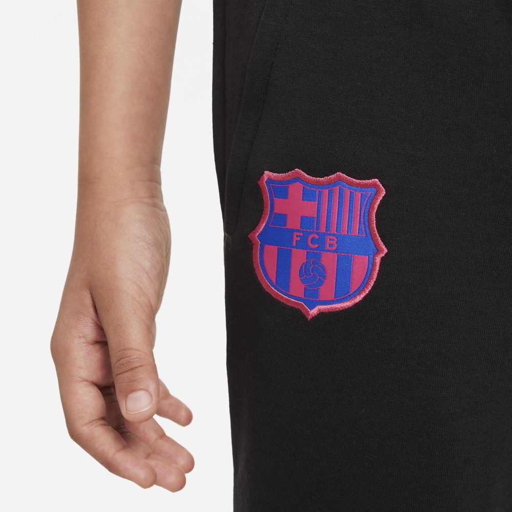 FootKorner TestingPantaloni da allenamento FC Barcelona Junior 2021/2022 - Nero/Rosa/Blu