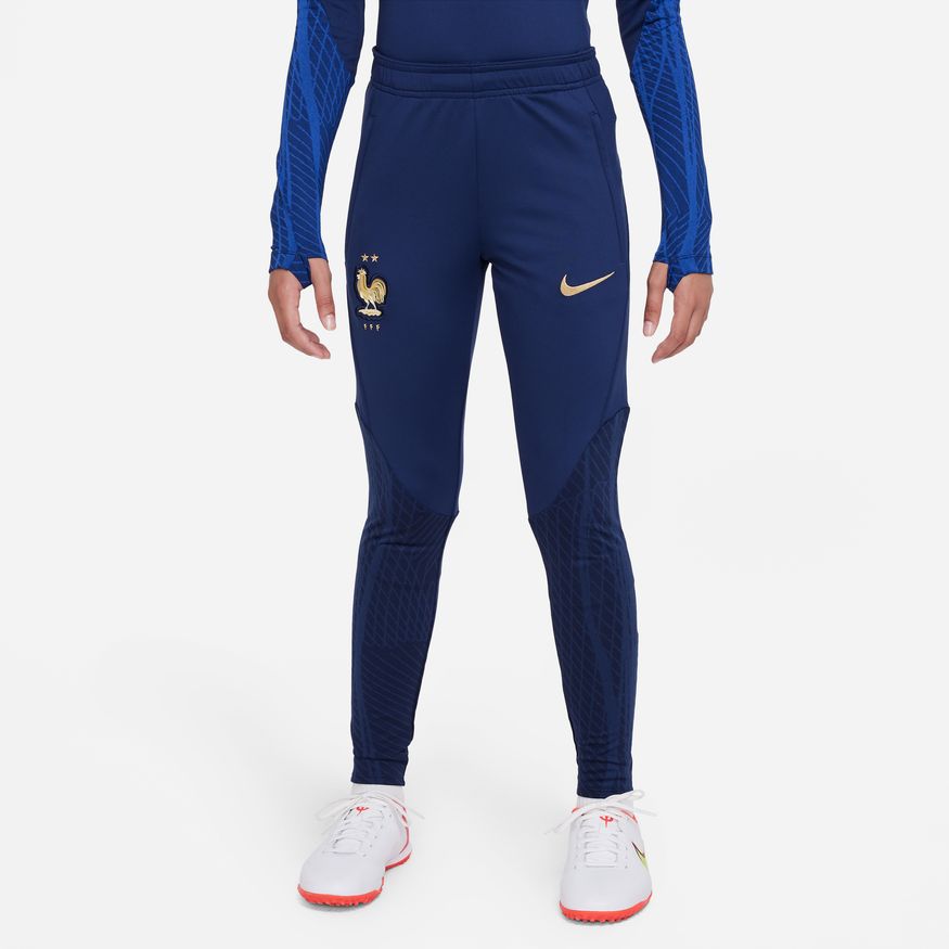 FootKorner TestingPantalon d'entrainement Equipe de France Junior 2022 - Bleu/Doré