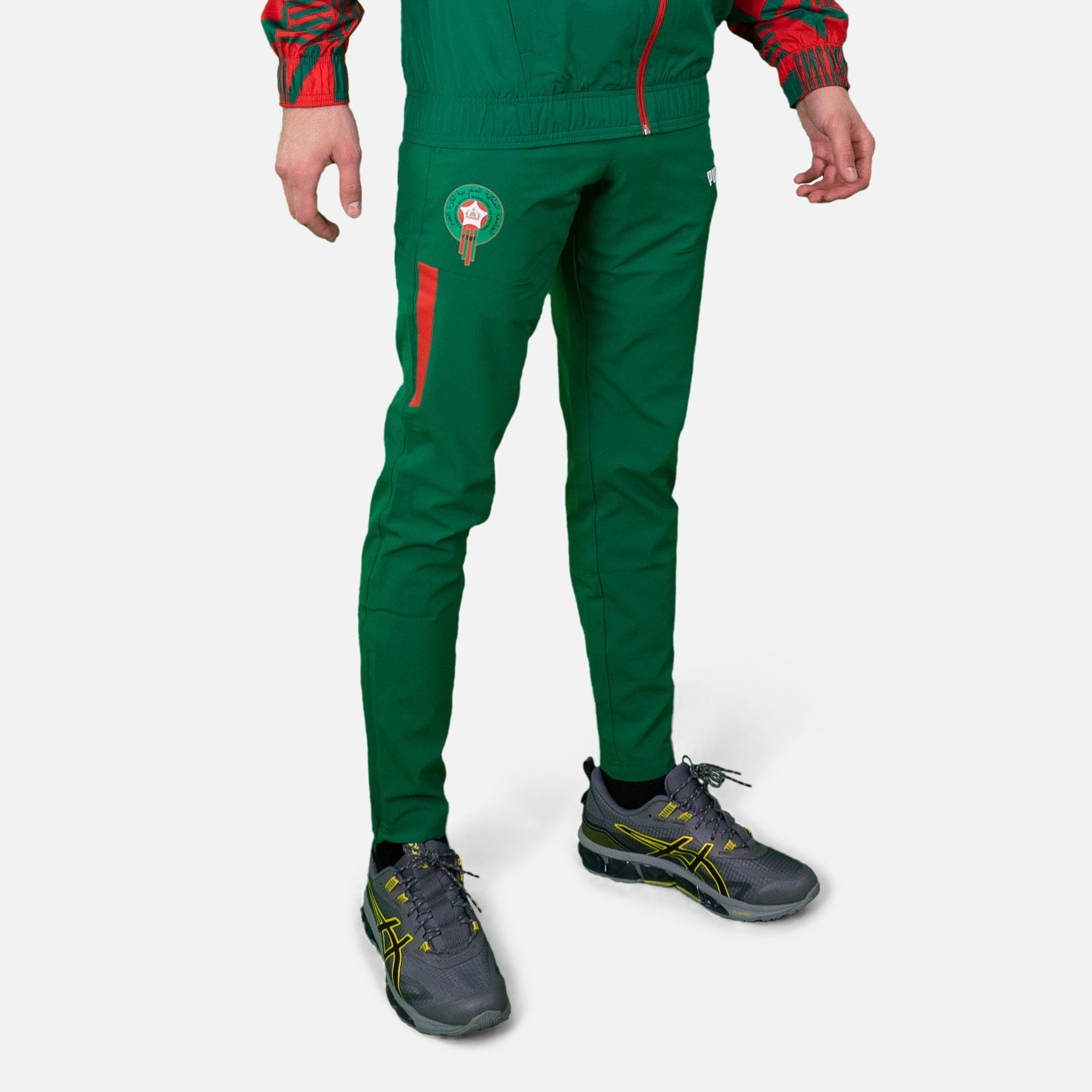 FootKorner TestingPantalon de survêtement Maroc 2022/2023 - Vert/Rouge