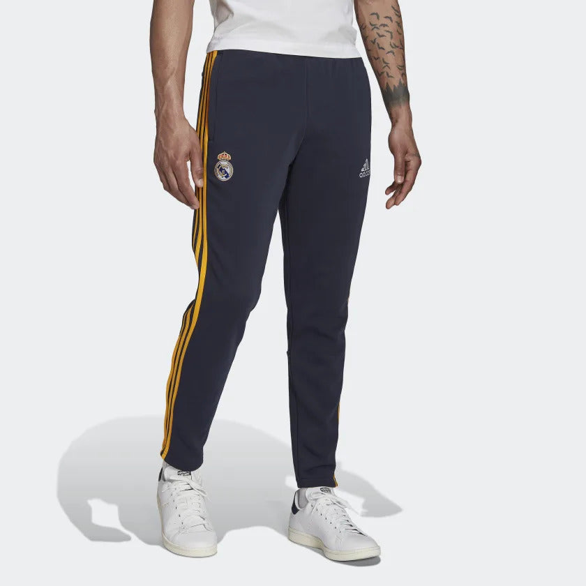 FootKorner TestingPantalon de survêtement Real Madrid 3 Stripes 2022/2023 - Bleu/Jaune
