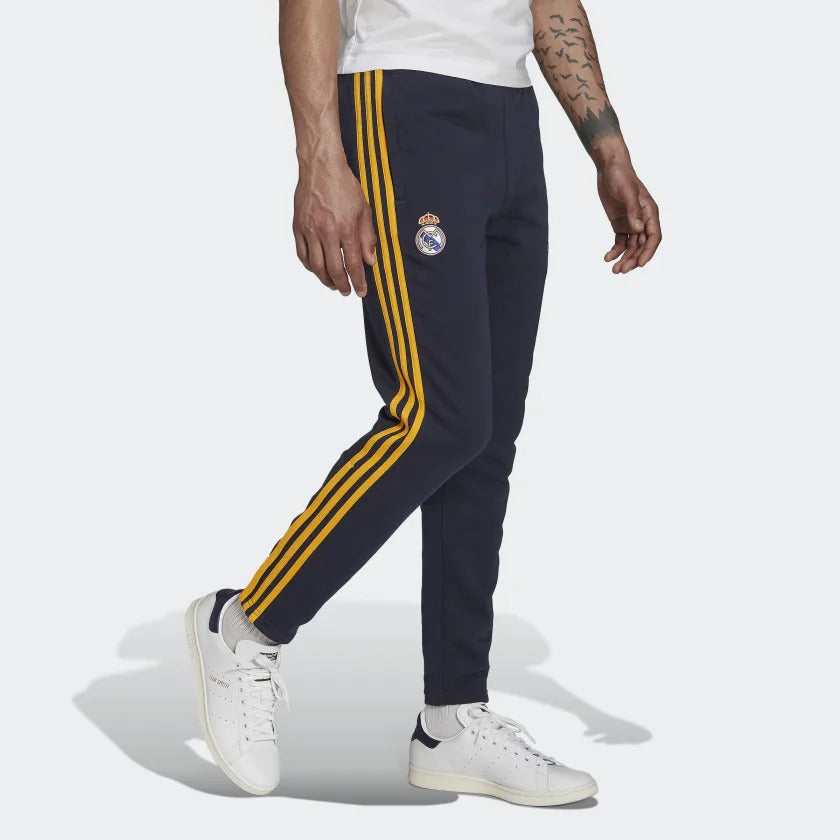 FootKorner TestingPantalon de survêtement Real Madrid 3 Stripes 2022/2023 - Bleu/Jaune